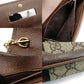 GUCCI Off-Dia GG Marmont PVC Leather Chain Wallet 546592 Crossbody Beige Brown Sherry Line 7-10-306