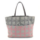 CHANEL New Neutra Tote Bag Nylon Gray × Pink Shoulder Bag A47147 7-10-388