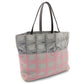 CHANEL New Neutra Tote Bag Nylon Gray × Pink Shoulder Bag A47147 7-10-388
