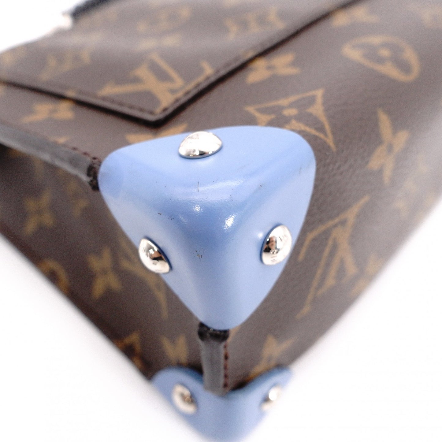LOUIS VUITTON Tribal Mask Pochette GM Monogram Canvas Shoulder Bag, PVC/Leather, Brown