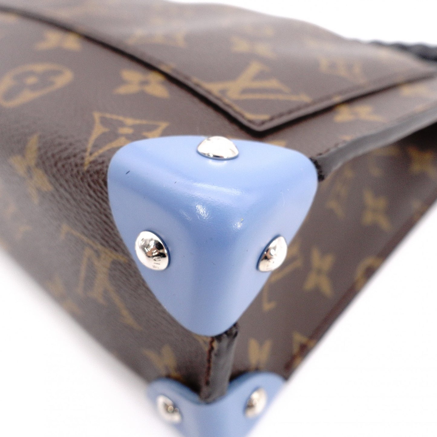 LOUIS VUITTON Tribal Mask Pochette GM Monogram Canvas Shoulder Bag, PVC/Leather, Brown