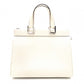 GUCCI Zumi Small Top-Handle Handbag, 2-Way Shoulder Bag, Leather, White, Women's