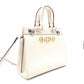 GUCCI Zumi Small Top-Handle Handbag, 2-Way Shoulder Bag, Leather, White, Women's