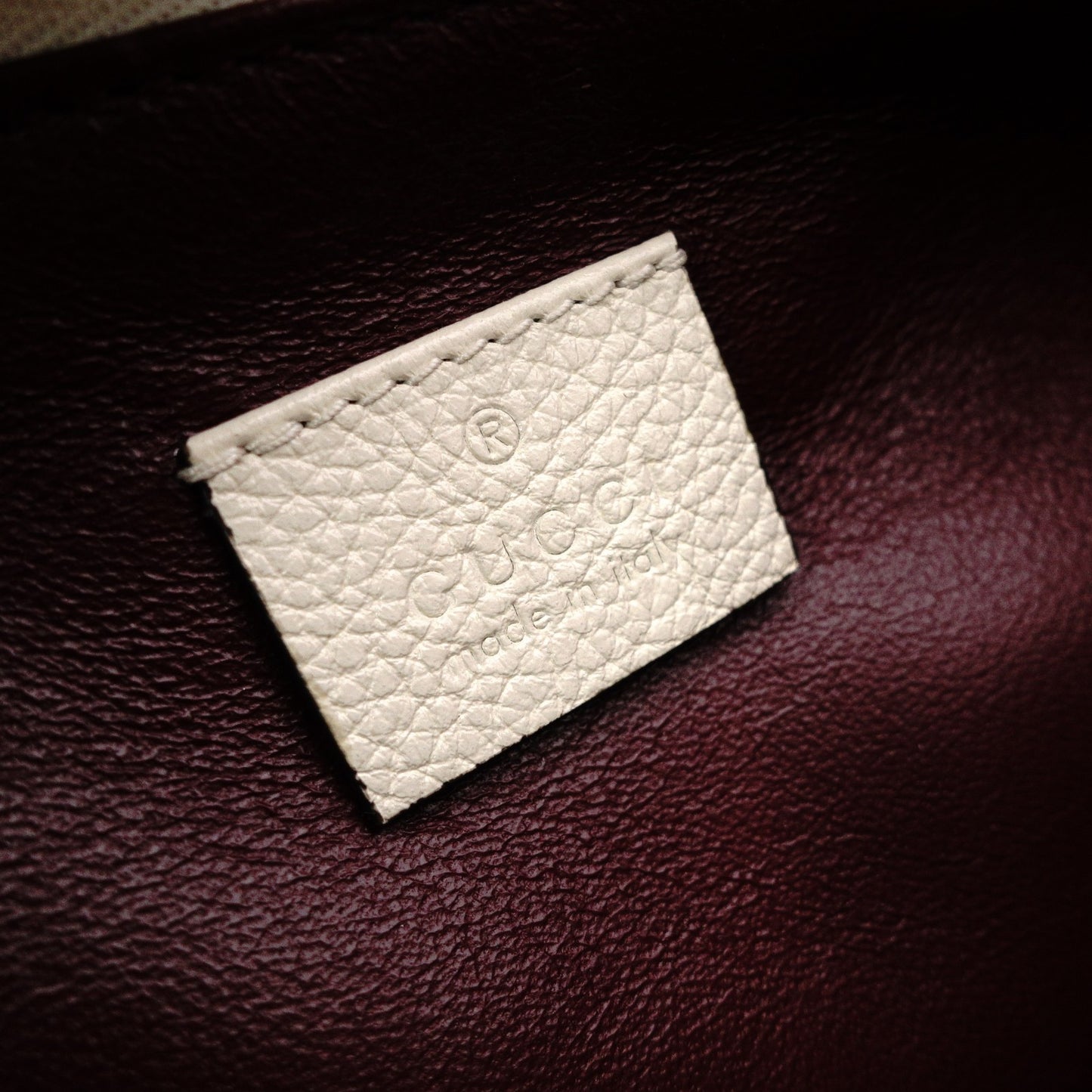 GUCCI Zumi Small Top-Handle Handbag, 2-Way Shoulder Bag, Leather, White, Women's