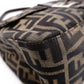 FENDI Mamma Bucket Zucca Shoulder Bag, Canvas and Leather, Brown