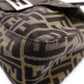 FENDI Mamma Bucket Zucca Shoulder Bag, Canvas and Leather, Brown