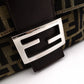 FENDI Mamma Bucket Zucca Shoulder Bag, Canvas and Leather, Brown