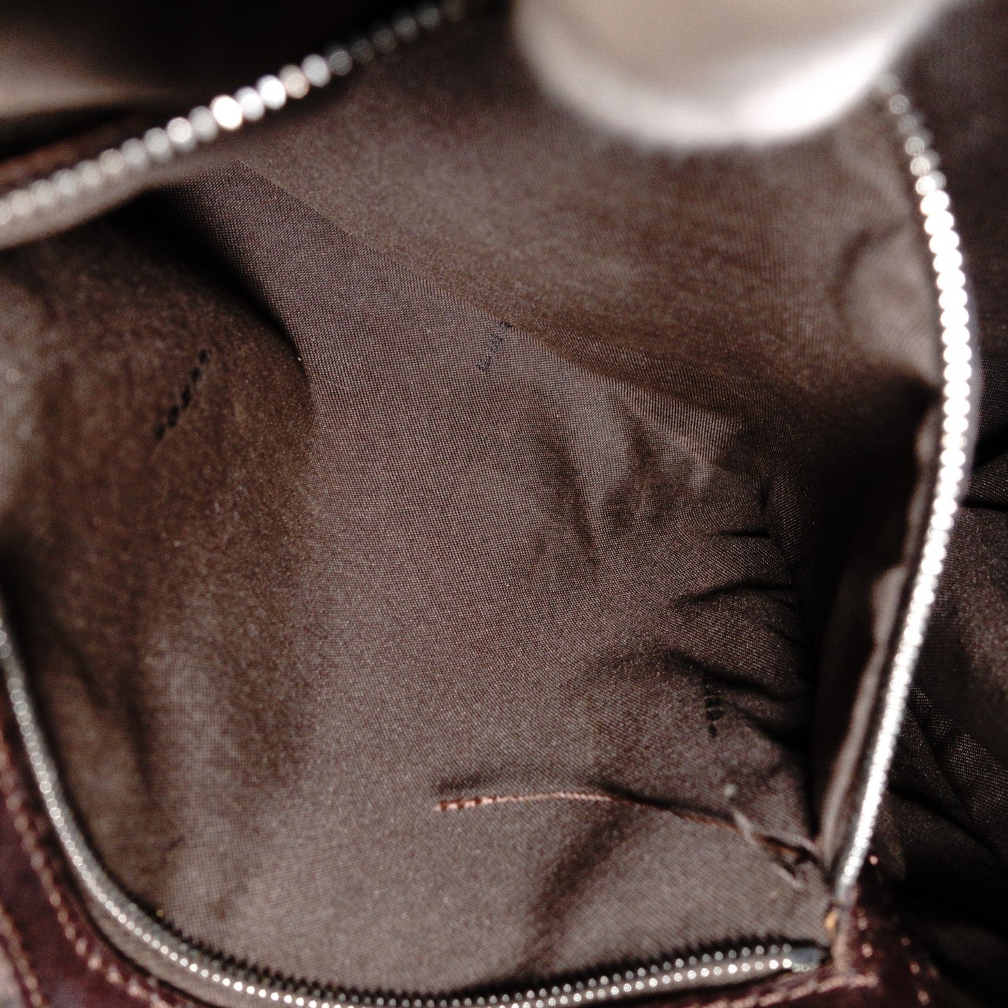 FENDI Mamma Bucket Zucca Shoulder Bag, Canvas and Leather, Brown