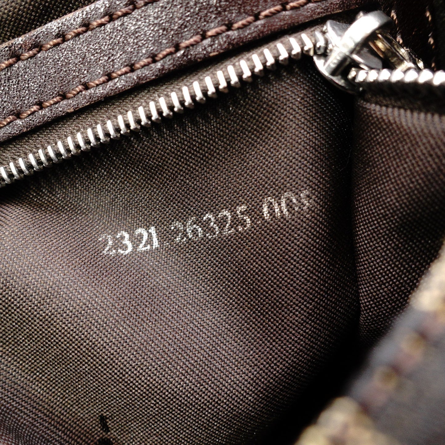 FENDI Mamma Bucket Zucca Shoulder Bag, Canvas and Leather, Brown