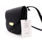 Celine Trotter Small Shoulder Bag, Leather, Black, Women's, Crossbody, Gold Hardware