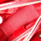 Christian Dior Medium Lady Dior Handbag, Patent Leather, Red, 2-Way, Silver Hardware