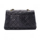 CHANEL Matelassé Shoulder Bag, Leather, Black, Vintage Lambskin, Gold Hardware