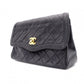 CHANEL Matelassé Shoulder Bag, Leather, Black, Vintage Lambskin, Gold Hardware