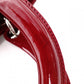Christian Dior Medium Lady Dior Handbag, Patent Leather, Red, 2-Way, Silver Hardware