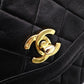 CHANEL Matelassé Shoulder Bag, Leather, Black, Vintage Lambskin, Gold Hardware