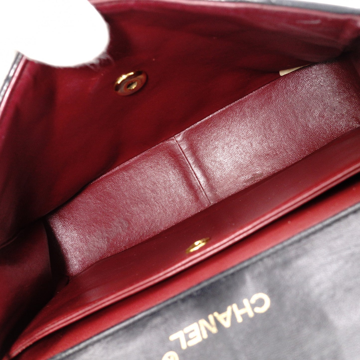 CHANEL Matelassé Shoulder Bag, Leather, Black, Vintage Lambskin, Gold Hardware