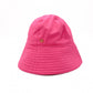 GUCCI GG Marmont Bucket Hat, Polyester, Pink, Gold Hardware, GG Logo, Size M, 57 cm