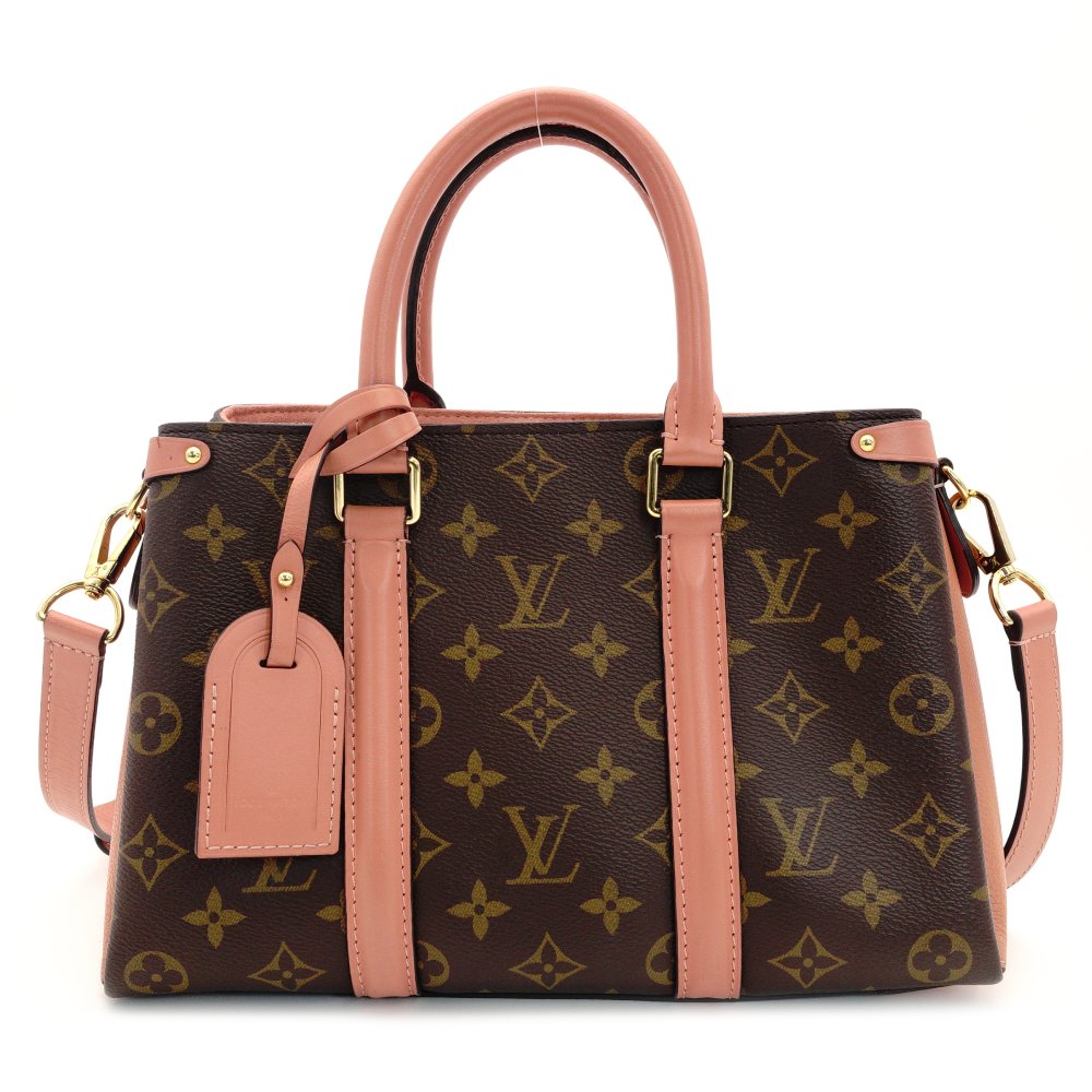 LOUIS VUITTON Monogram Canvas Suflo NV BB Series 2-Way Brown × Pink 7-9-153