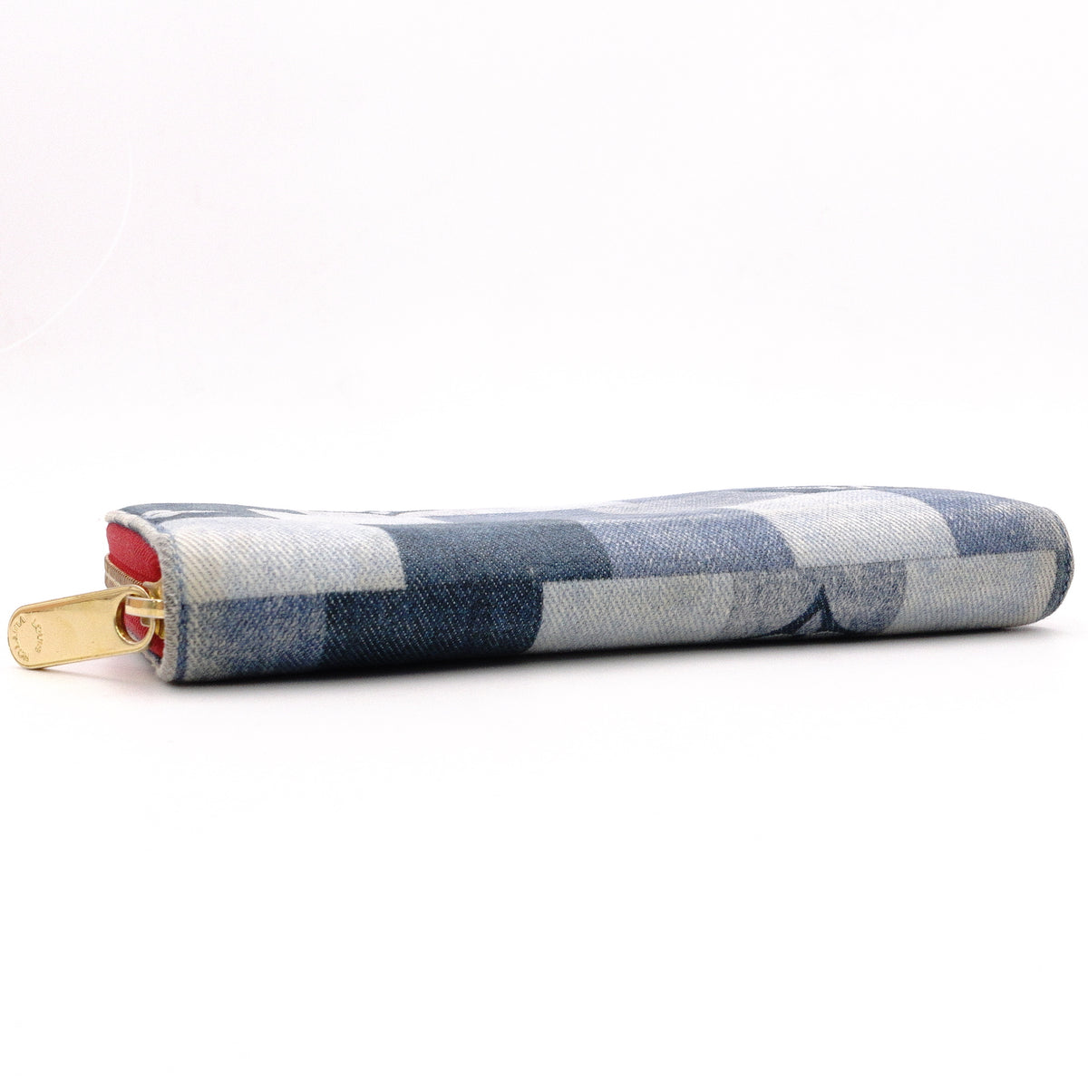 LOUIS VUITTON Patchwork Monogram Denim Long Wallet Women