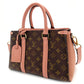 LOUIS VUITTON Monogram Canvas Suflo NV BB Series 2-Way Brown × Pink 7-9-153