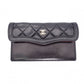 CHANEL Matelassé Shoulder Bag, Leather, Black, Vintage Lambskin, Gold Hardware