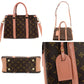 LOUIS VUITTON Monogram Canvas Suflo NV BB Series 2-Way Brown × Pink 7-9-153