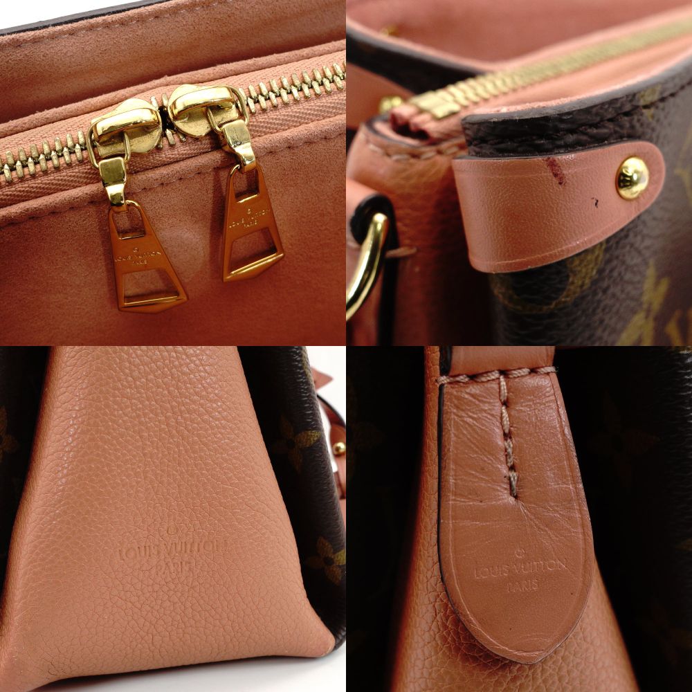 LOUIS VUITTON Monogram Canvas Suflo NV BB Series 2-Way Brown × Pink 7-9-153