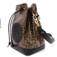 FENDI Bucket Bag Zucca Shoulder Bag PVC Brown FF Logo Women's