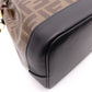 FENDI Bucket Bag Zucca Shoulder Bag PVC Brown FF Logo Women's