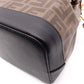 FENDI Bucket Bag Zucca Shoulder Bag PVC Brown FF Logo Women's