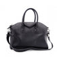 GIVENCHY Antigona Handbag, Leather, Black, 2-Way, Silver Hardware