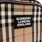 BURBERRY Nova Check Shoulder Bag, Nylon, Beige x Black, Unisex