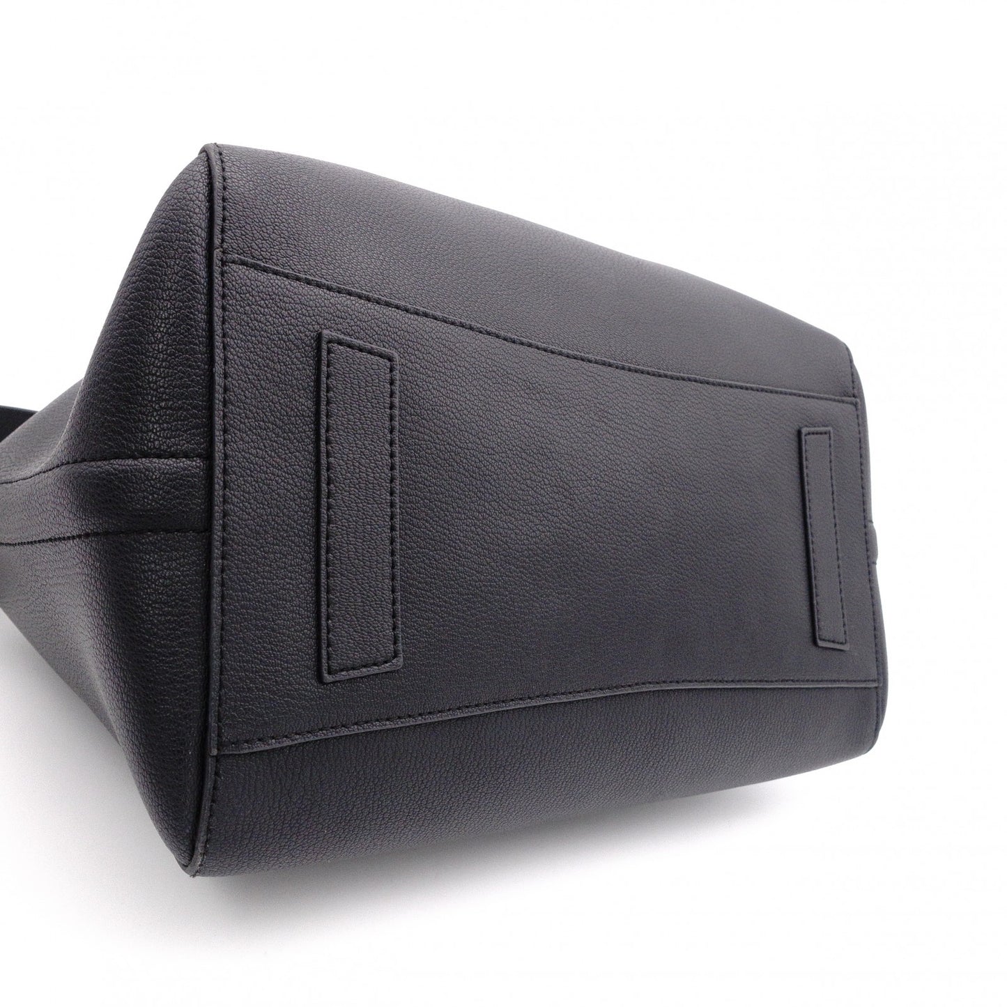 GIVENCHY Antigona Handbag, Leather, Black, 2-Way, Silver Hardware