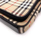 BURBERRY Nova Check Shoulder Bag, Nylon, Beige x Black, Unisex