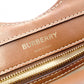 BURBERRY Leather Pocket Bag Mini Two-Tone Canvas Handbag Canvas/Leather Off-White 2-Way