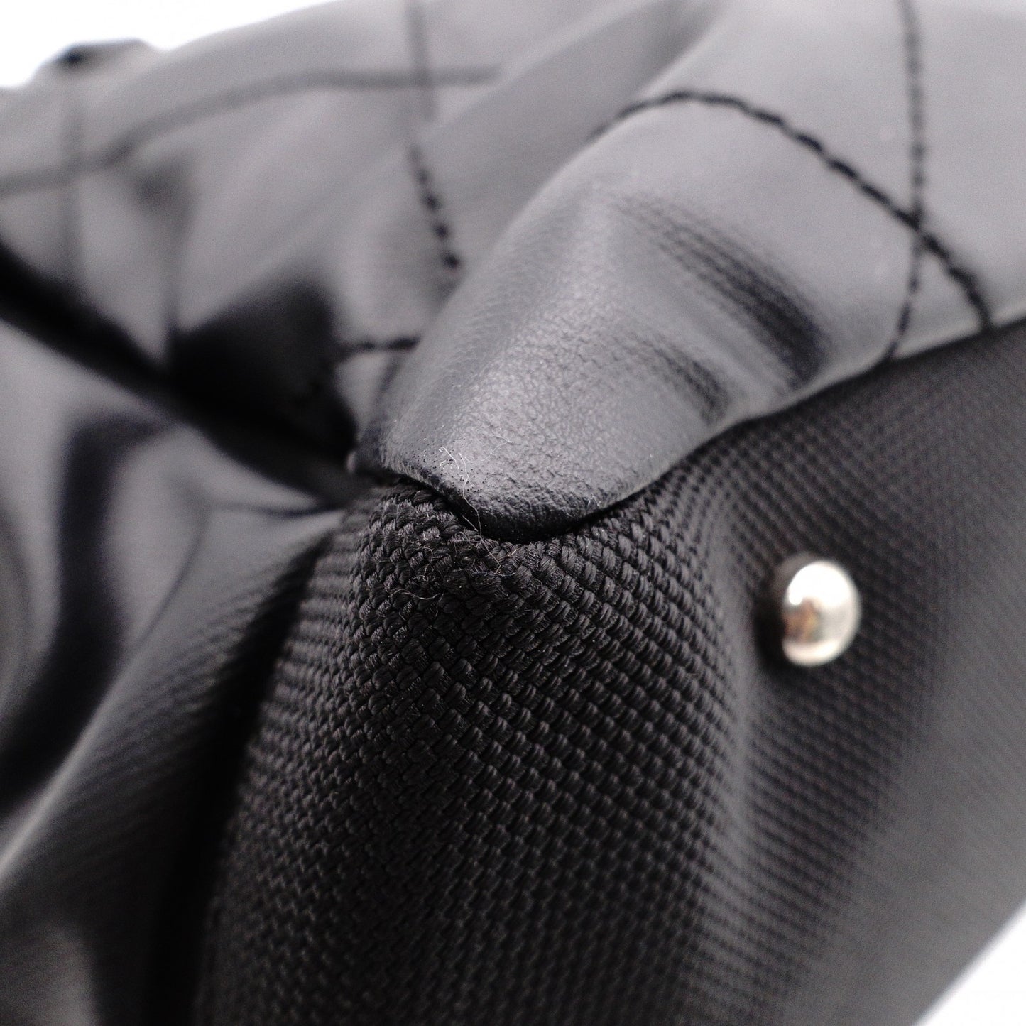 CHANEL Tote Bag GM Paris-Biarritz Tote Bag, Leather and Canvas, Black with Silver Hardware