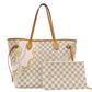 LOUIS VUITTON Neverfull MM Nautical Azur Shoulder Bag, PVC/Leather, Multicolor, Women's