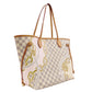 LOUIS VUITTON Neverfull MM Nautical Azur Shoulder Bag, PVC/Leather, Multicolor, Women's