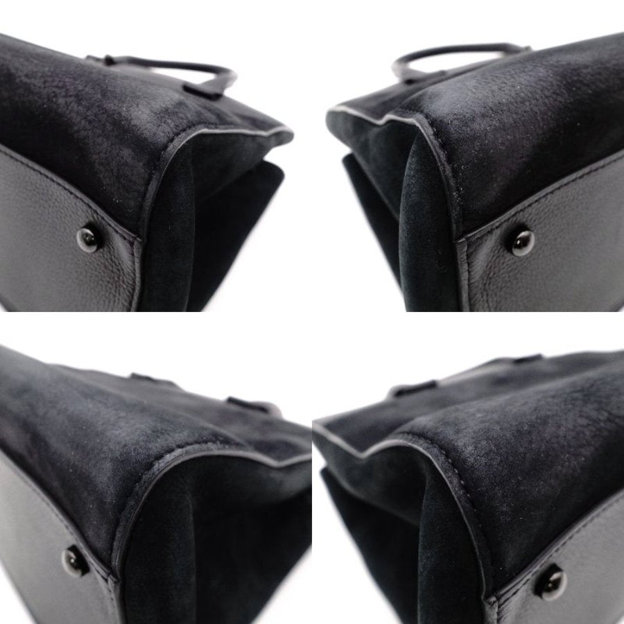 CHANEL Neo Executive Tote Black 2-Way Suede Black Leather