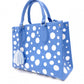 LOUIS VUITTON Yayoi Kusama On the Go PM Monogram Implant Handbag, Leather, Blue, 2-Way
