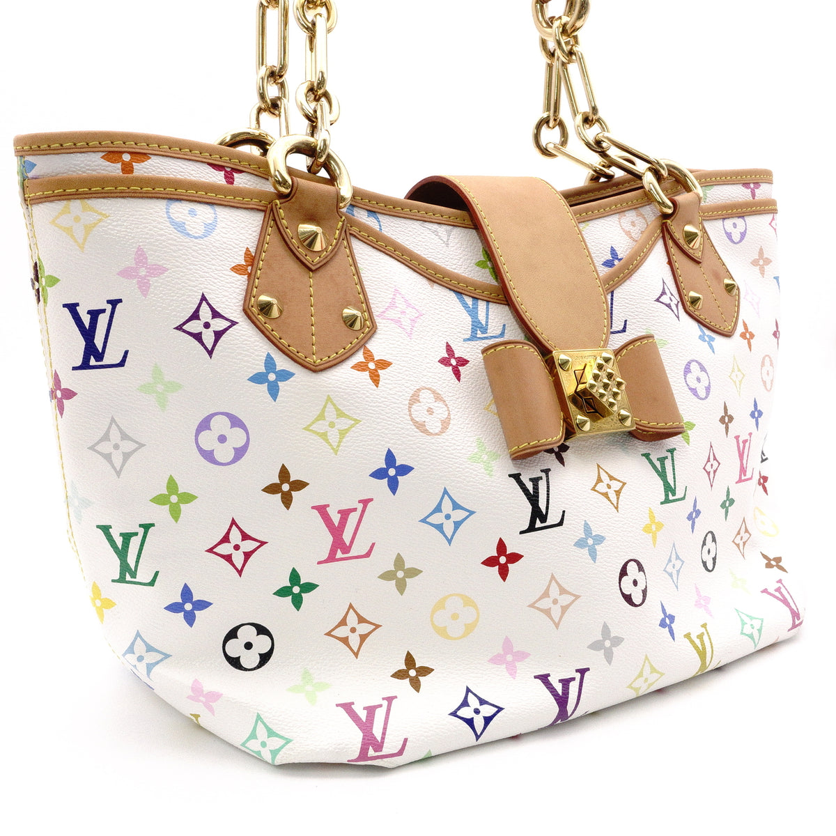 LOUIS VUITTON Annie GM Monogram Multicolor Shoulder Bag, PVC/Leather, Hand Bag Women's