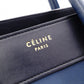 CELINE Luggage Micro Handbag, Leather, Blue, Tote Bag