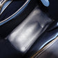 CELINE Luggage Micro Handbag, Leather, Blue, Tote Bag