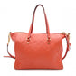 LOUIS VUITTON Lumineux PM Monogram Implant Shoulder Bag, Leather, Orange, 2-Way