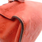LOUIS VUITTON Lumineux PM Monogram Implant Shoulder Bag, Leather, Orange, 2-Way