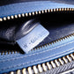 CELINE Luggage Micro Handbag, Leather, Blue, Tote Bag