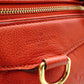 LOUIS VUITTON Lumineux PM Monogram Implant Shoulder Bag, Leather, Orange, 2-Way