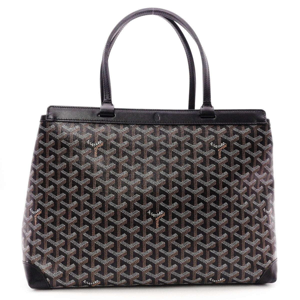 GOYARD Belshas Biode PM Tote Bag, PVC/Leather, Black, Women's, Shoulder Bag