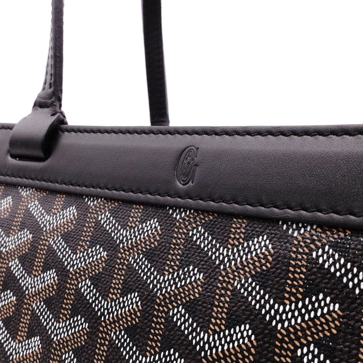 GOYARD Belshas Biode PM Tote Bag, PVC/Leather, Black, Women's, Shoulder Bag