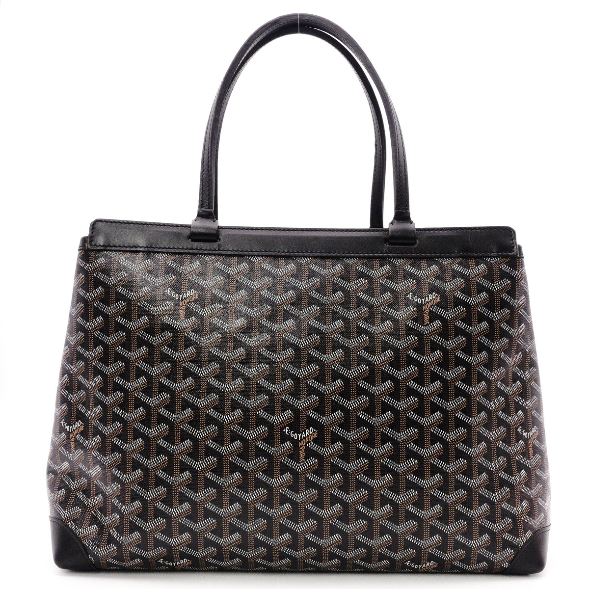 GOYARD Belshas Biode PM Tote Bag, PVC/Leather, Black, Women's, Shoulder Bag